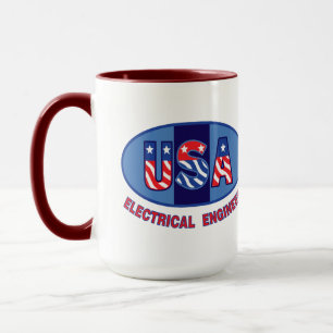 Patriotic Electrical Engineer Mug