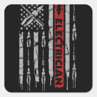 Patriotic Electrician American Flag Fathers Day