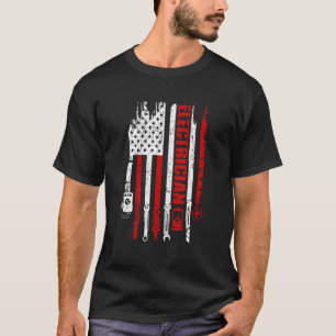 Patriotic Electricians  American Humour Lineman T-Shirt