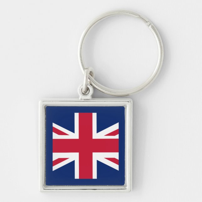 Patriotic English Flag Key Ring (Front)