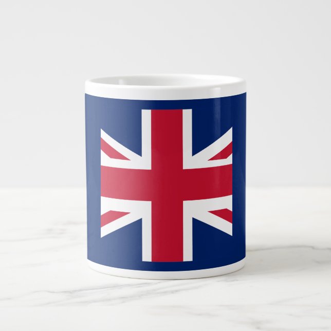 Patriotic English Flag Large Coffee Mug (Front)