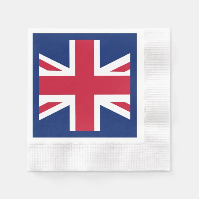 Patriotic English Flag Napkin (Front)