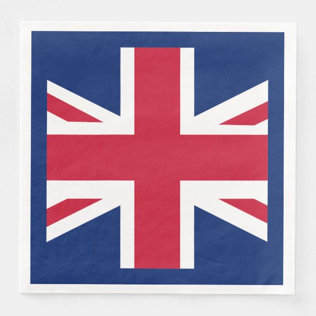 Patriotic English Flag Napkin (Front)