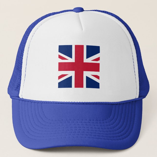 Patriotic English Flag Trucker Hat (Front)