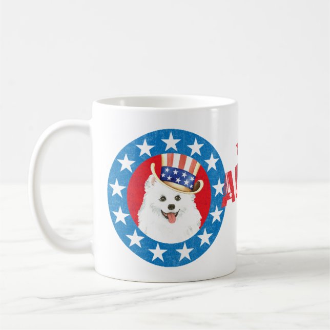 Patriotic Eskie Coffee Mug (Left)