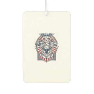 Patriotic Faith Over Fear USA Vector Graphic Tee Car Air Freshener