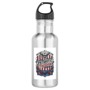 Patriotic Fall Harvest Vector Graphic Tee 532 Ml Water Bottle