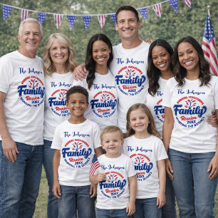 Patriotic Family Reunion Fourth of July Design Toddler T-Shirt
