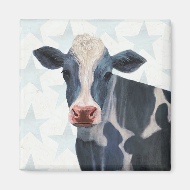 Patriotic Farm - Cow Magnet (Front)