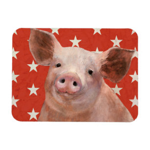 Patriotic Farm - Pig Magnet