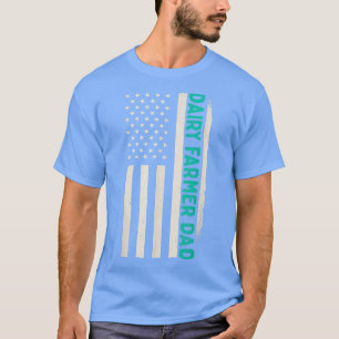 Patriotic Farming Farm Agriculture Dairy Farmer Da T-Shirt