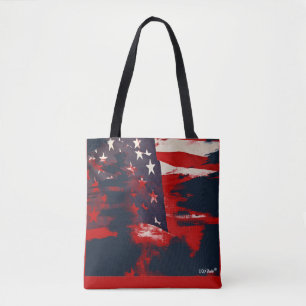 Patriotic Fashionable Flag Tote