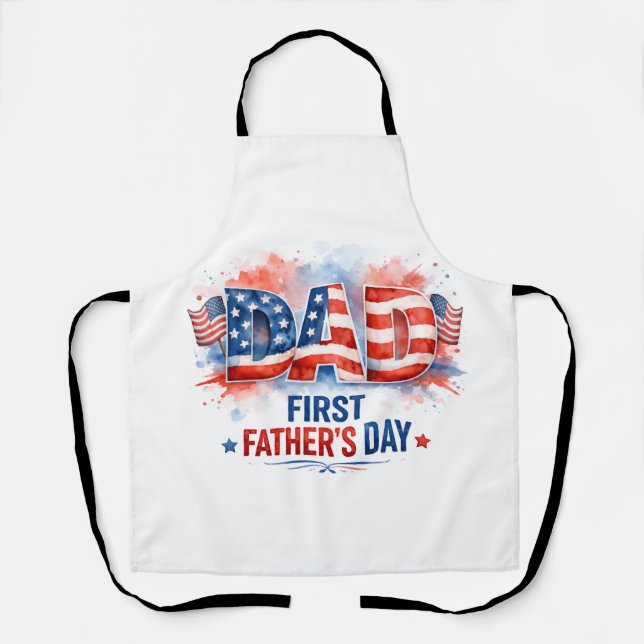 Patriotic Father's Day Apron (Front)