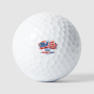 Patriotic Father's Day Golf Balls