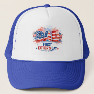 Patriotic Father's Day Trucker Hat