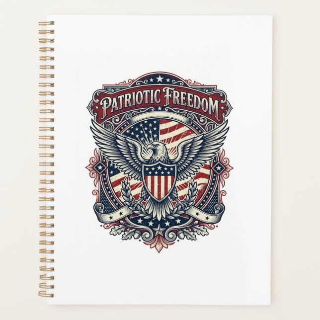 Patriotic Fathers Day Vector Graphic Tee Planner (Front)