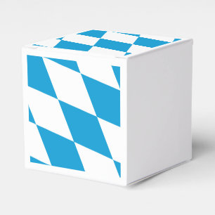 Patriotic favour box with Flag of Bavaria