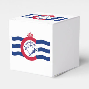 Patriotic favour box with Flag of Cincinnati