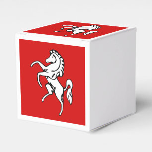 Patriotic favour box with Flag of Kent, England