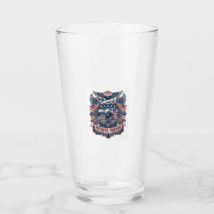 Patriotic Film Camera Lover Vector Graphic Tee Glass
