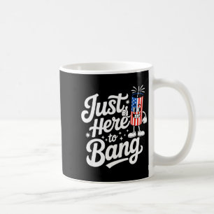 Patriotic firecracker us flag funny 4th of july coffee mug