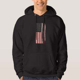 Patriotic Fireman Wildlife Firefighter Dad America Hoodie