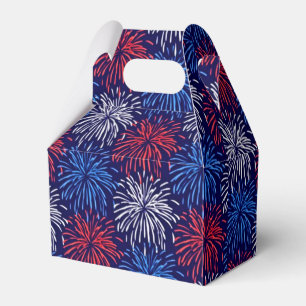 Patriotic Fireworks Favour Box