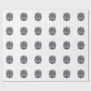 Patriotic Fireworks Festival Vector Graphic Tee_1 Wrapping Paper