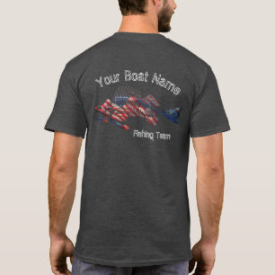 Patriotic Fish Skeleton Custom Shirt