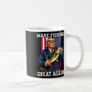 Patriotic Fisherman make Fishing Great Again' Funn Coffee Mug