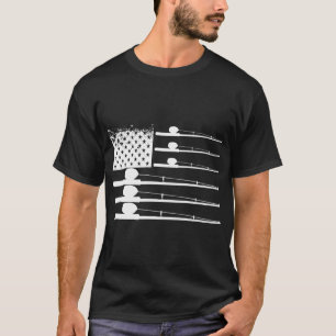 Patriotic Fishing - American USA Fisherman Rods T-Shirt