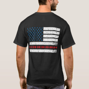 Patriotic Fitness Trainer Usa American Flag Bodybu T-Shirt