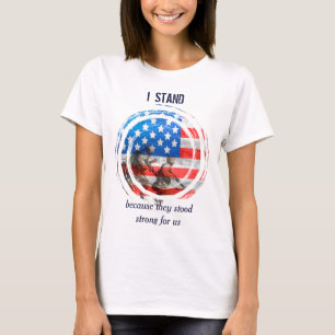 Patriotic Flag and Military T-Shirt