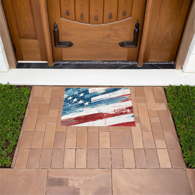 Patriotic Flag Doormat (Outdoor)