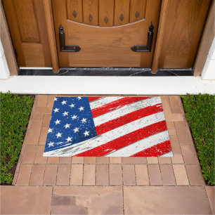 Patriotic Flag Doormat