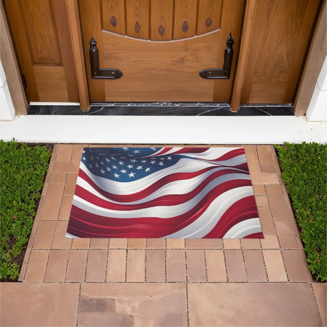 Patriotic Flag Doormat (Outdoor)