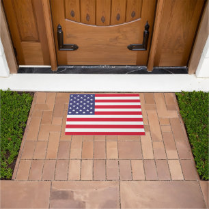 Patriotic Flag Doormat