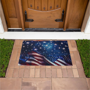 Patriotic Flag Doormat