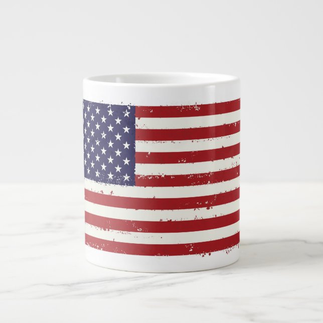 Patriotic Flag Jumbo Mug (Front)