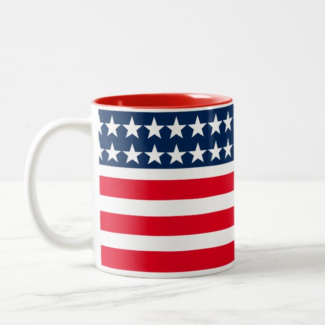 Patriotic Flag Mug (Left)