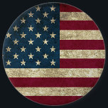 Patriotic flag of America 6 Cm Round Badge<br><div class="desc">Patriotic flag of America</div>