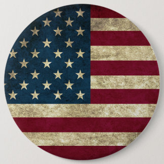 Patriotic flag of America 6 Cm Round Badge