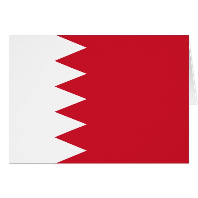 Patriotic Flag of Bahrain (Front Horizontal)