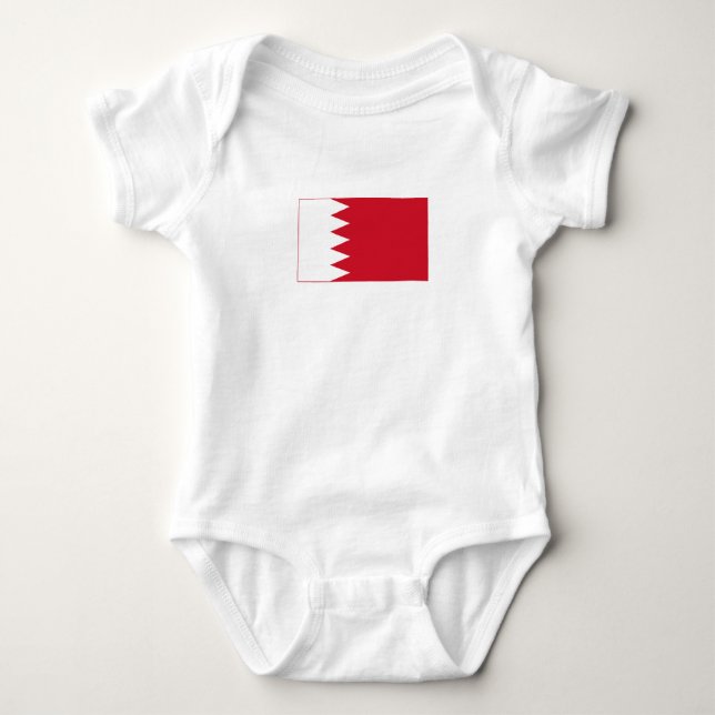 Patriotic Flag of Bahrain Baby Bodysuit (Front)
