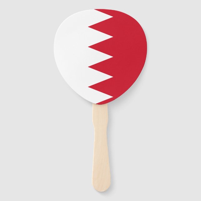 Patriotic Flag of Bahrain Hand Fan (Front)