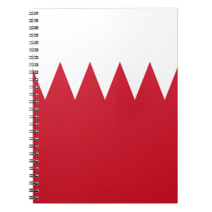 Patriotic Flag of Bahrain Spiral Notebook