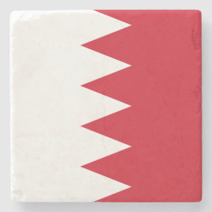 Patriotic Flag of Bahrain Stone Coaster