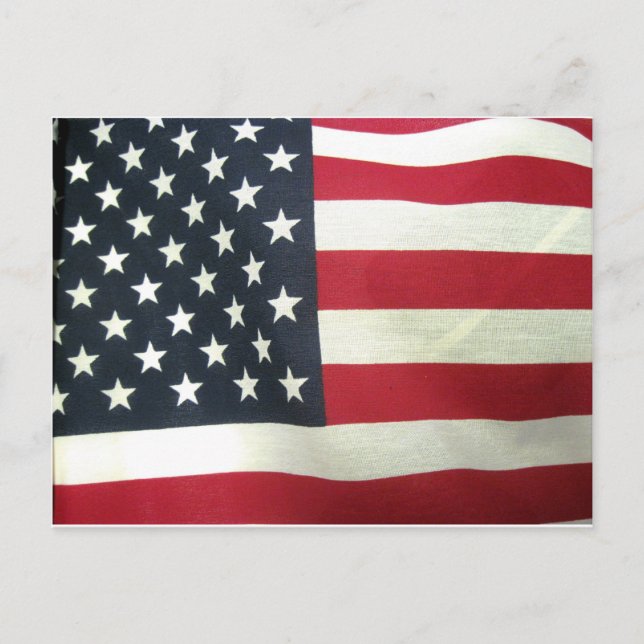 Patriotic Flag Postcard (Front)