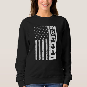 Patriotic Flag US Soccer Tee, American Flag Soccer Sweatshirt