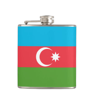 Patriotic flask with Flag of Azerbaijan